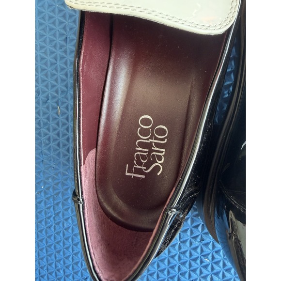 Franco Sarto Kira Loafer Women Black Patent Leather Slip On Flat Shoes - US Sz 7 - Picture 6 of 7